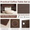 Set of 2 L-Shaped Coffee Tables Modular Design for Living Room